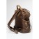 Women's backpack, textiles, ludor brown, 38x14x36 cm