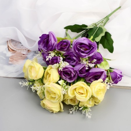 Букет "Розы праздничные" 4х30 см, микс-3