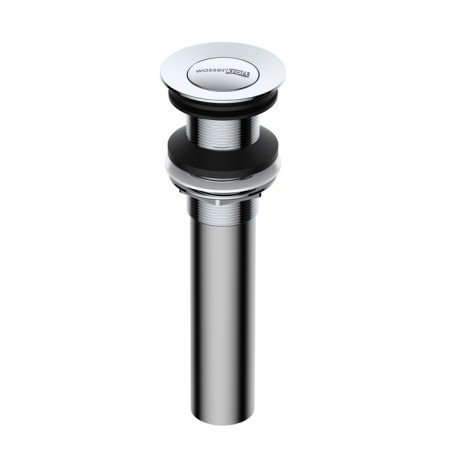 Bottom valve for the Wasserkraft A249 sink, without overflow, brass, chrome