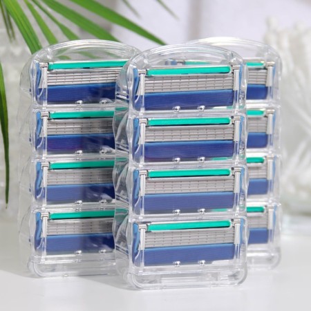 Replaceable shaving cassettes, 12 pcs, compatible with Gillette Fusion