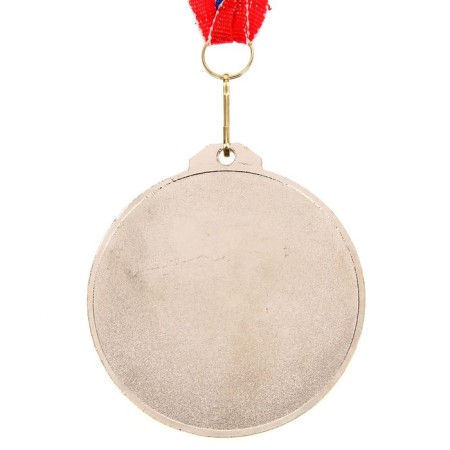 Prize medal 050 Diam 7 cm. 2 place, tricolor. Color ser. With a ribbon-3