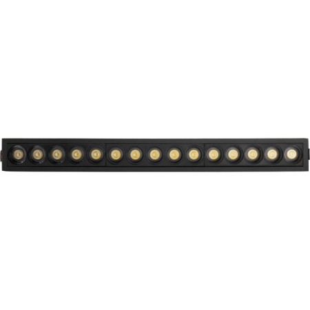 Introductive lamp, Artin, rectangular 414x45x555mm LED 30W 2400LM 4200K Al Black 59941-3