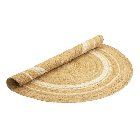 June carpet round with white inserts Ethnic, size 90 cm-3