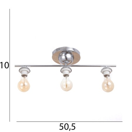 Carry chandelier BP 3x40W E27 Chrome Model: 2800431-7