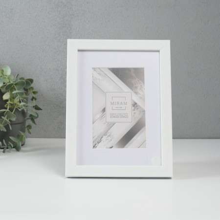 Photo frame Plastic "Mira" 15x21 cm with Paspartt (10x15 cm) P641861-6 (12)