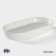 Porcelain oval Magistro Urban, 450 ml, 24 × 13.7 × 2.7 cm, white color
