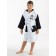 Terry robe for a boy, height 134-140 cm, white color