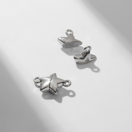 Magnetic “Star” castle (set 2 pcs.), Silver color-1