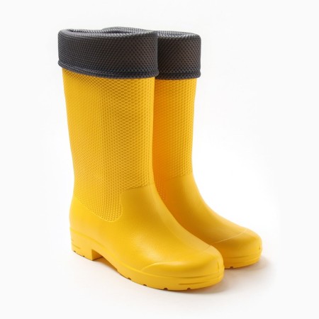Women's boots "Aurora" with a liner, yellow, size 38-39