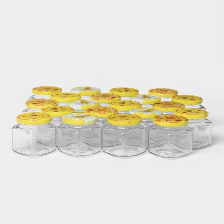 A set of glass cans for honey TO-82, 390 ml, 20 pcs-2