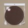 Donce for a bag, round, d = 18 cm, brown color