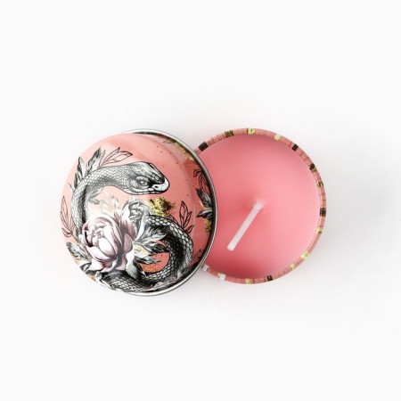 New Year. New Year's candle in the Iron Bank "Snake" Aroma Vanil, 4.8 cm-1