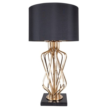 Fire table lamp 67 cm, D 36 cm, 1x60W E27