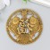Souvenir Metal "Large Coin of Pisces Fu" 0.15x6x6 cm