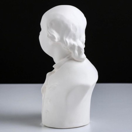 Gypsum figure famous people: Bust Lomonosov, 14.5 x 11 x 21.5 cm-3