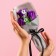A bouquet of soap roses, purple