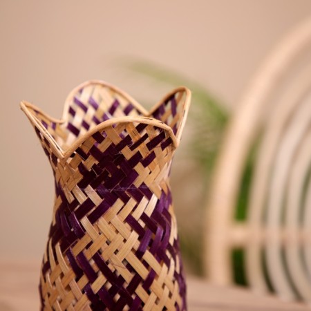 Vaska wicker, from bamboo 11x11x17 cm-3