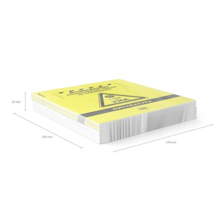 Subject notebook, 48 sheets, ruler, literature, Erichkrause "BENFORMED", plastic cover silk-screen cover, Bloc OFSET BELICE 100%, information block-9