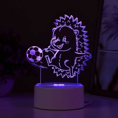 Lamp "Hedgehog Football" Led RGB from the network 14.7x9.5x14.8 cm Risalux-5