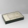 Standing for jewelry 4 cells, 9 stripes, 24.5 × 15.5 × 4.5 cm, beige-green color