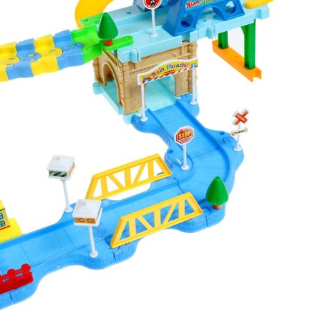 Railway "Entertainment Park", light and sound effects, works from batteries-2