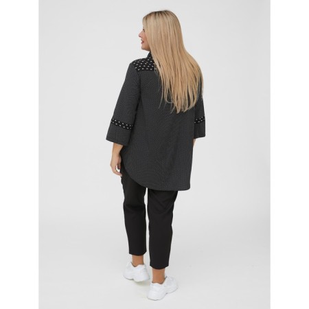 Female trousers, size 64, black color-3