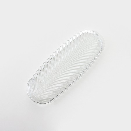 Oval glass plate Santa, 27.5 × 11 cm-4
