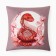 Pillow Ethel "Fiery Snake" 40x40 cm, 100% p/e, velor