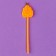 Pumpkin skewers, 12 pieces in a set, orange color
