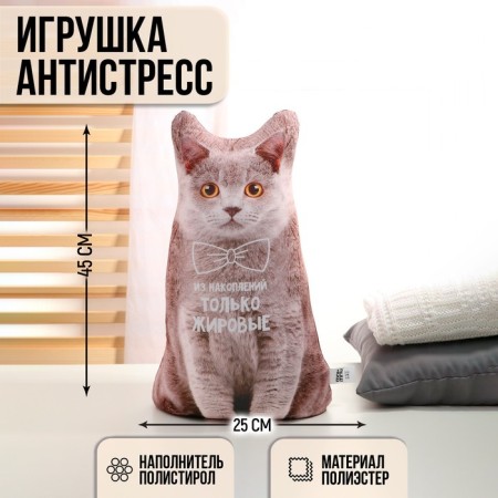 Antistress toy "Fat Accumulation" + Postcard