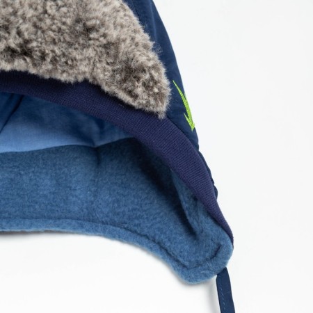 Hat for the boy "Giraffe", the color is blue, size 48-2