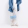 Bag Women's Baget with a zipper, blue color