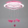 Causte "Tenderness" LED 51W 4000K pink 50x50x30 cm Bayerlux