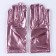 Carnival accessory- gloves, pink metallic color, artificial leather