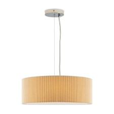 Подвесной светильник Freya FR5434PL-03BG Pleating, 850х850 мм, E14, 3х40Вт, цвет хром