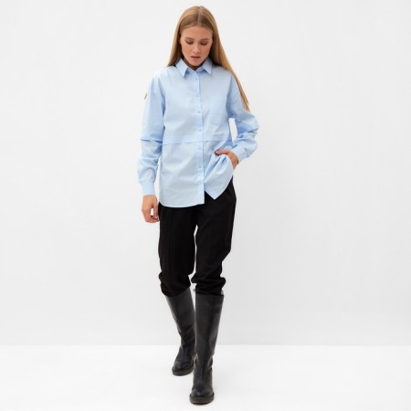 Women's blouse Minaku: Casual Collection Blue Color, Rr. 52-1