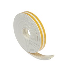 Rubber tundra seal, profile E, size 4x9 mm, white, in package 6 m