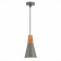 Suspension EVOLUCE. Sle125173-01. Modica. 1x40 W, E14, 14x14x25 cm, gray color