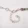 The necklace "Jewel" rectangles with a chain, color in silver, 30 cm