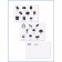 Sticked set 21 × 15 cm, 3 sheets, for pockets in kindergarten, for boys, black