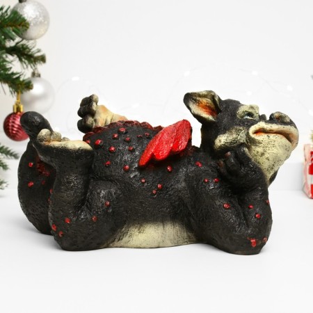 Piggy bank "Dragon Dreamer" Black, 28x17.5x13cm-4