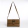 Bag-clate on magnet, long belt, beige color