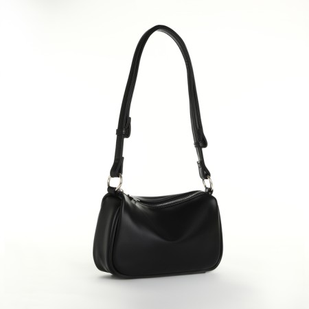 Bag Women's Cross-Bodi with a zipper, black color-3