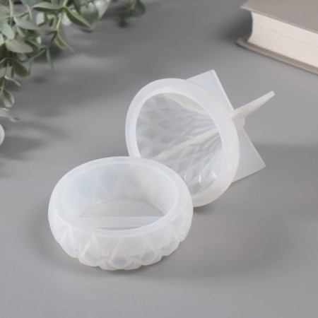 MOLD SILICON "COOM DAP" with lid 8.5x8.5x9.4 cm-3