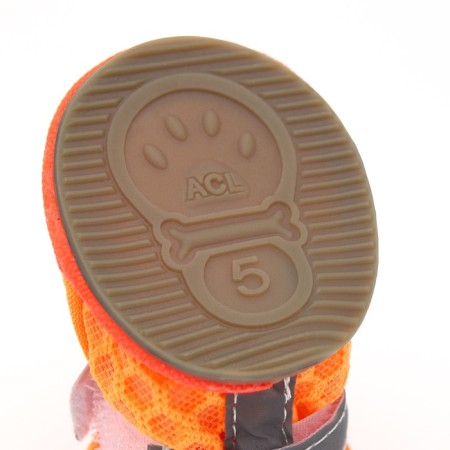 Cross boots, set 4 pcs, 3 size (4.8 x 3.7 cm), orange-4