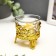 Glass "Fantasy" 6*6.3*6.3 cm, gold