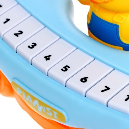 Musical piano "duckling", 10 keys, works from batteries-5