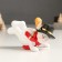 Polystone souvenir "Snowman in the cylinder and scarf, with a squirrel" Mix 12x8x cm