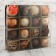 Set of balls plastic D-6 cm, 16 pcs "Vintage pattern" Coffee mix