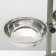 Stand with bowls, 2 x 1.5 l, height 50 cm, collapsible, green
